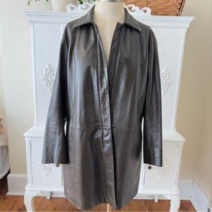 Vintage 90’s Jil Sander Brown Leather Jacket